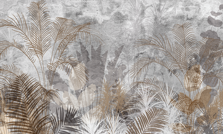 Fotobehang Woonkamer Palm leaves