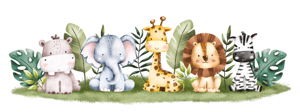 Fotobehang Kinderkamer Dieren vriendjes