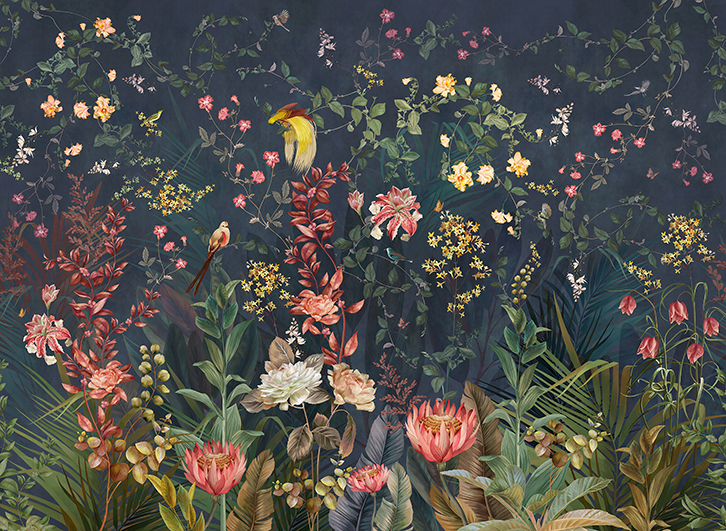 Fotobehang Woonkamer Chinoiserie Vintage