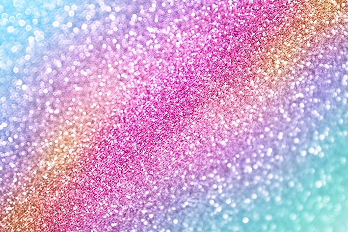 Fotobehang Kinderkamer Regenboog glitter