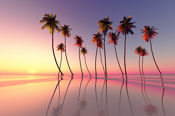 Fotobehang, strand, water