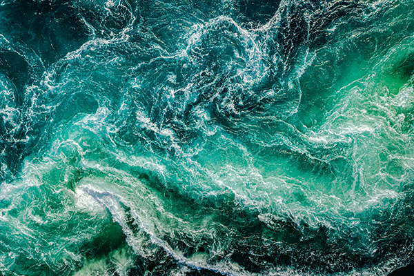 Fotobehang blauwe oceaan