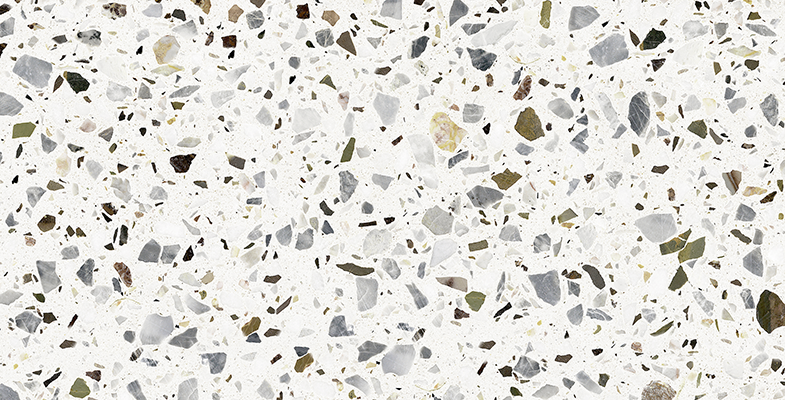 Fotobehang Woonkamer Grof Terrazzo Wit